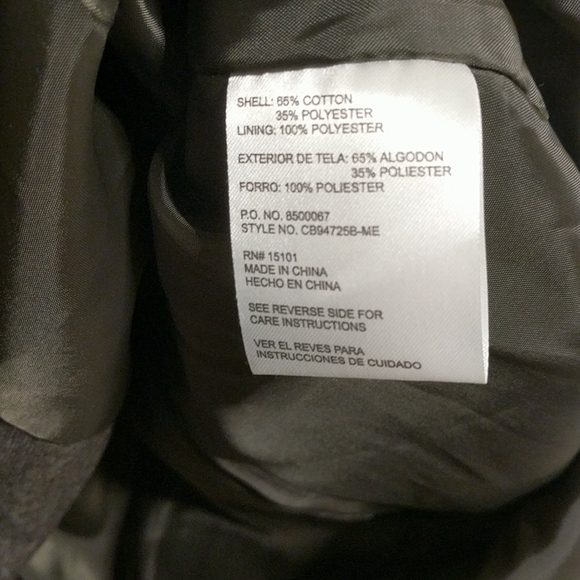 Vintage Charcoal Grey Double Breasted Peacoat - Picture 7 of 7